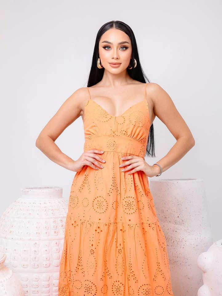Vestido Josefina naranja