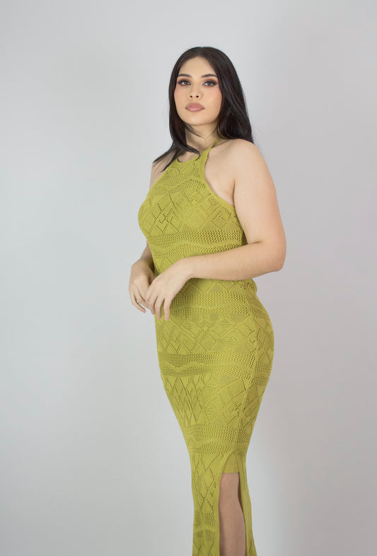 Vestido olivo
