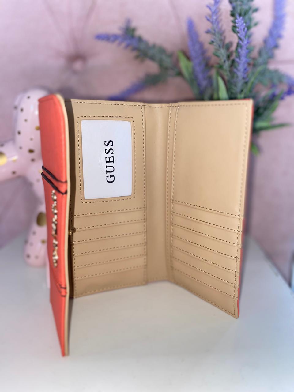 Billetera naranja/negro