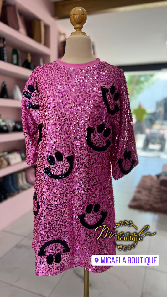 Vestido smile rosa