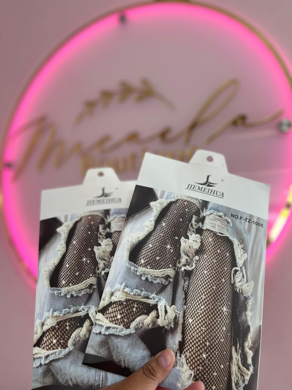 Pantimedias red con brillos