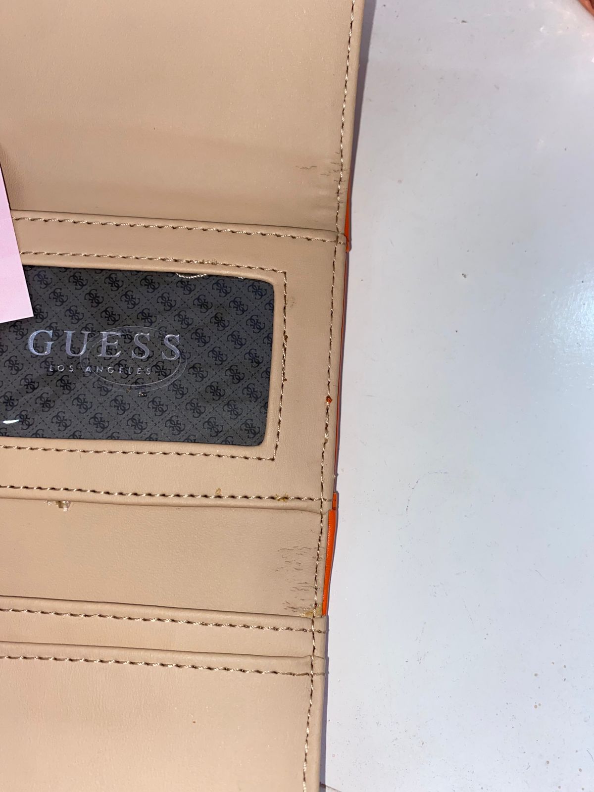 Billetera naranja/negro