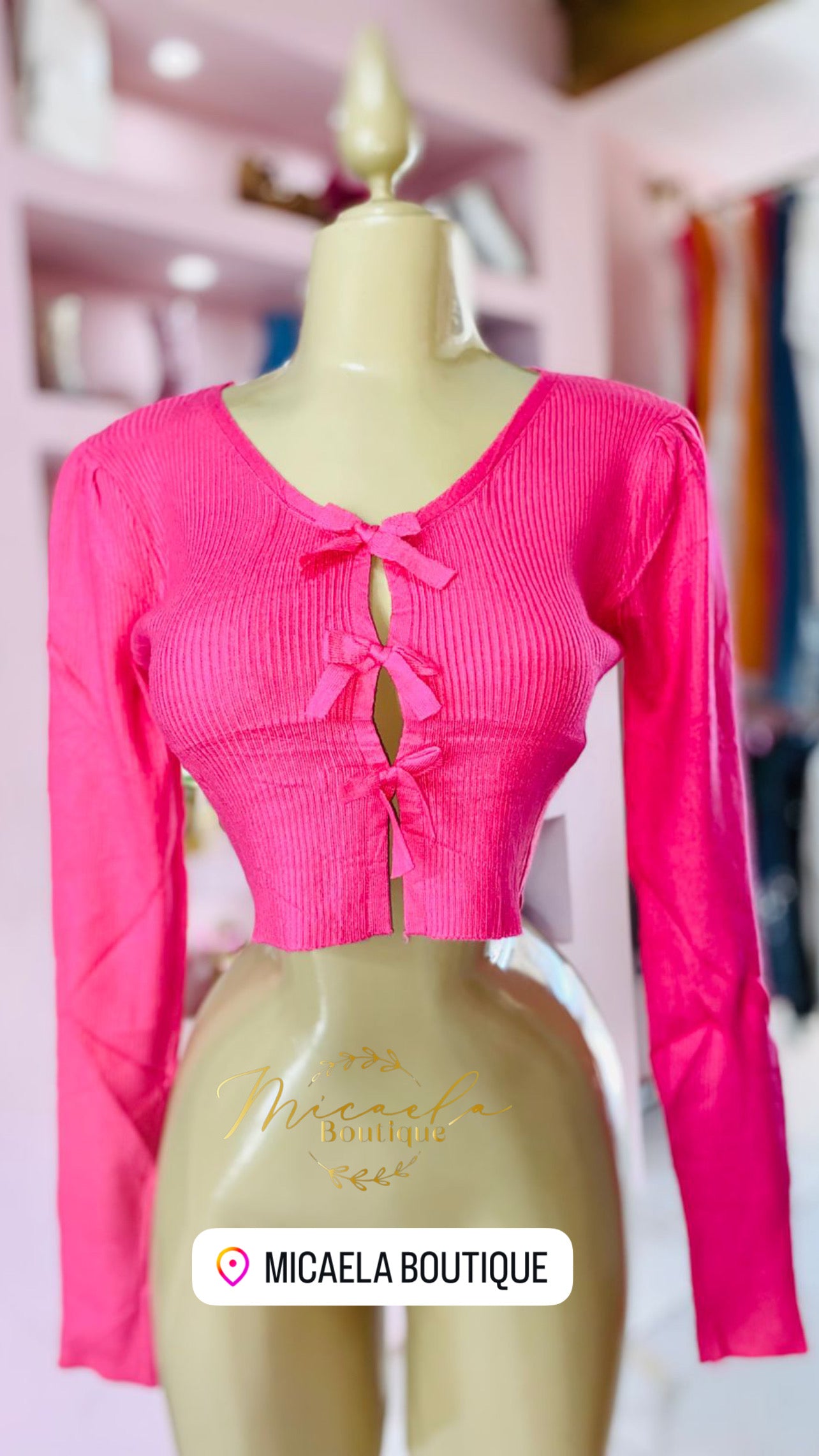 Crop top rosa