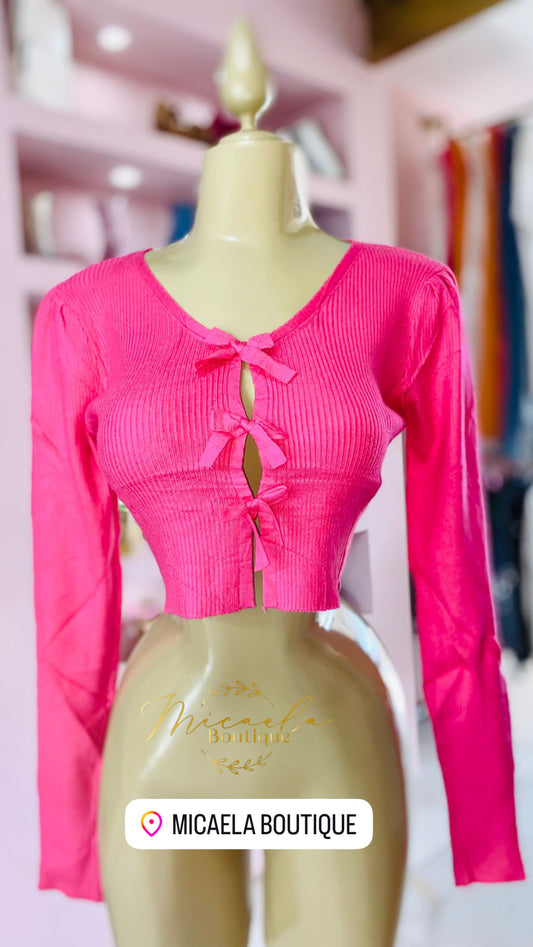 Crop top rosa