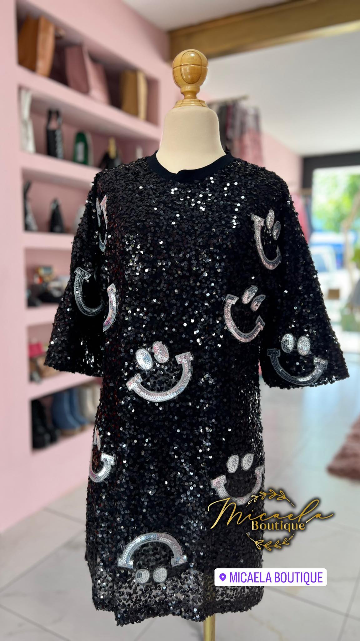Vestido smile negro