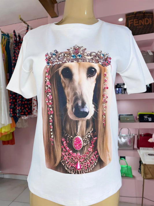 Blusa Galgo blanco