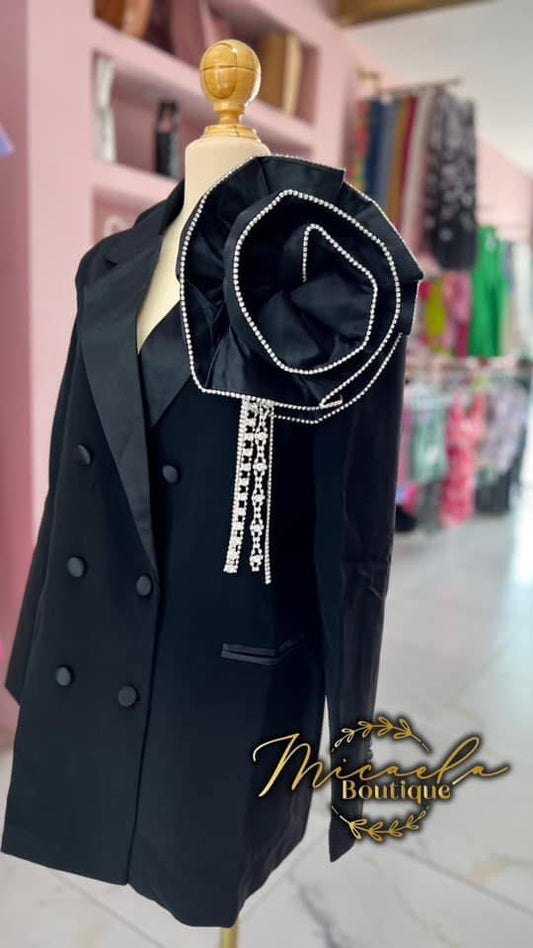 Vestido tipo Esmoquin