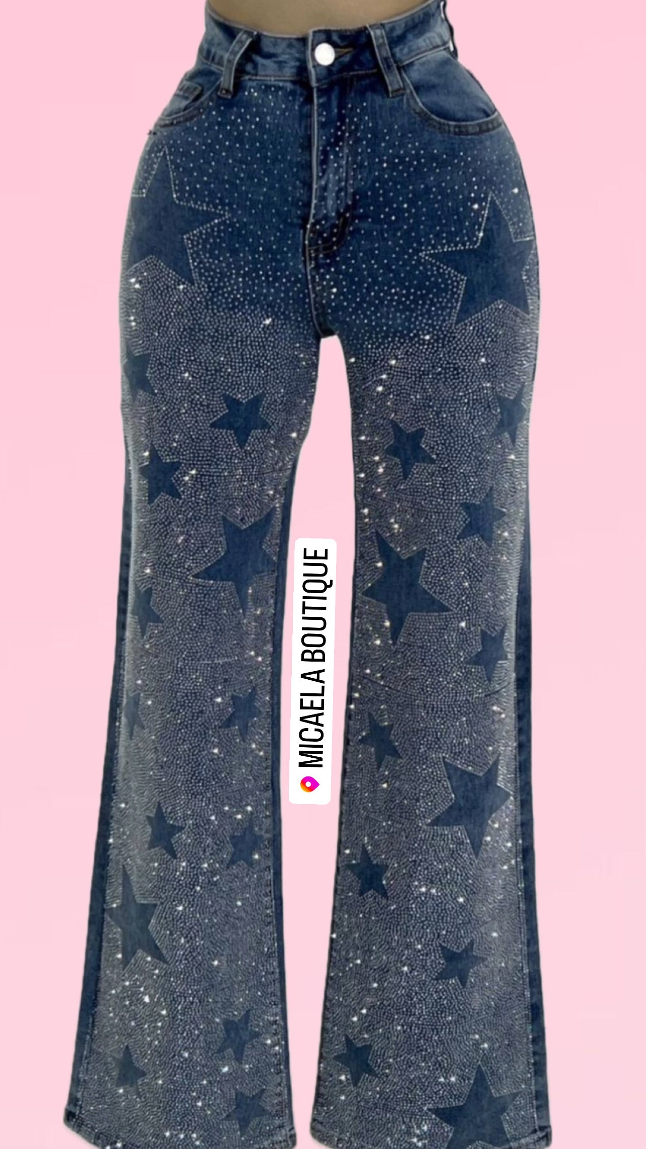 Jeans Mezclilla estrellas