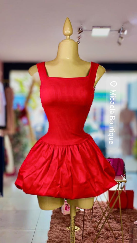 BubbleDress Rojo