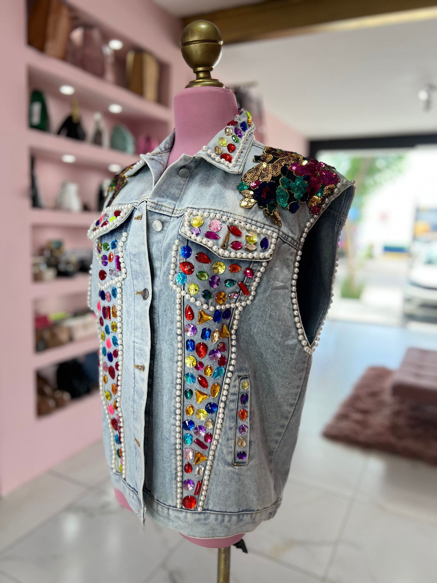 Chaleco lentejuelas
