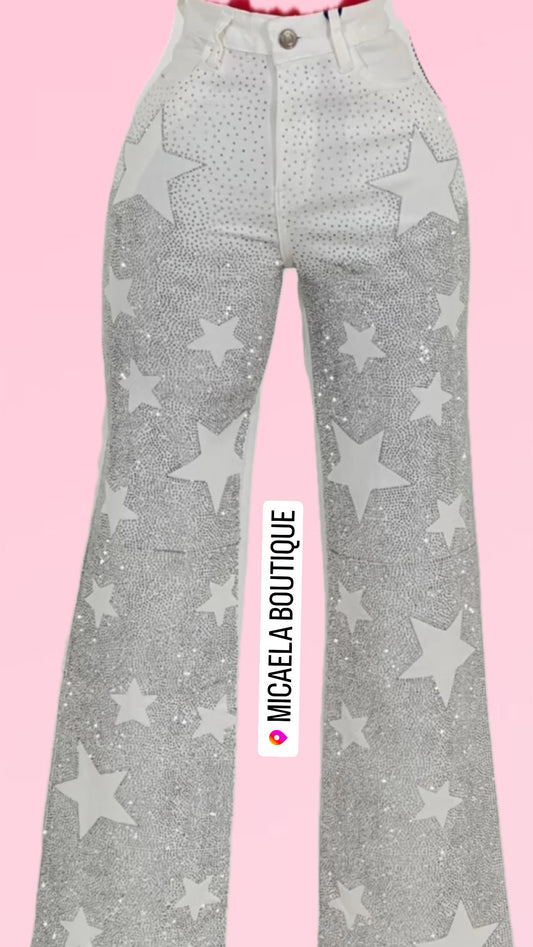 Pantalón blanco estrellas