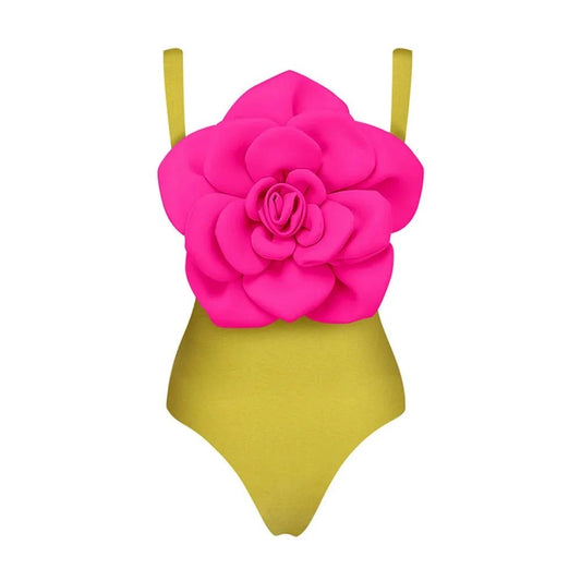 Swimsuit Pink & lime