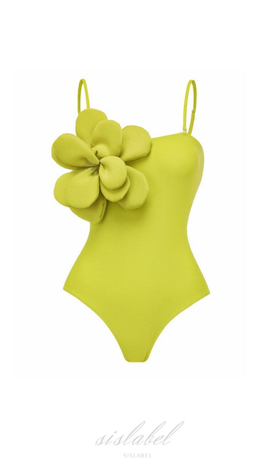 Swimsuit lime flower