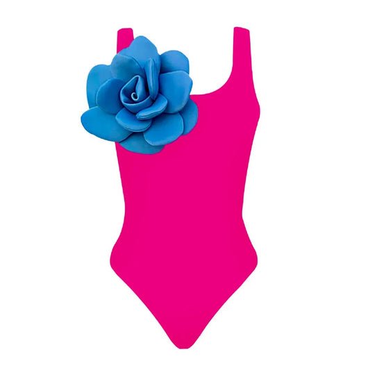 Swimsuit Blue flower