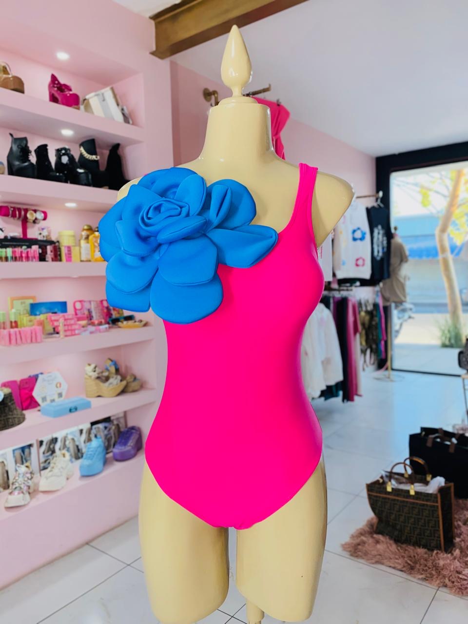Swimsuit Blue flower
