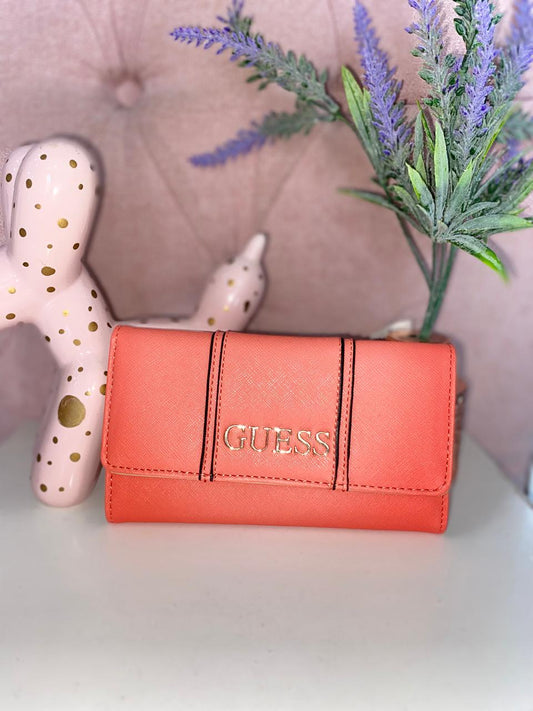 Billetera naranja/negro