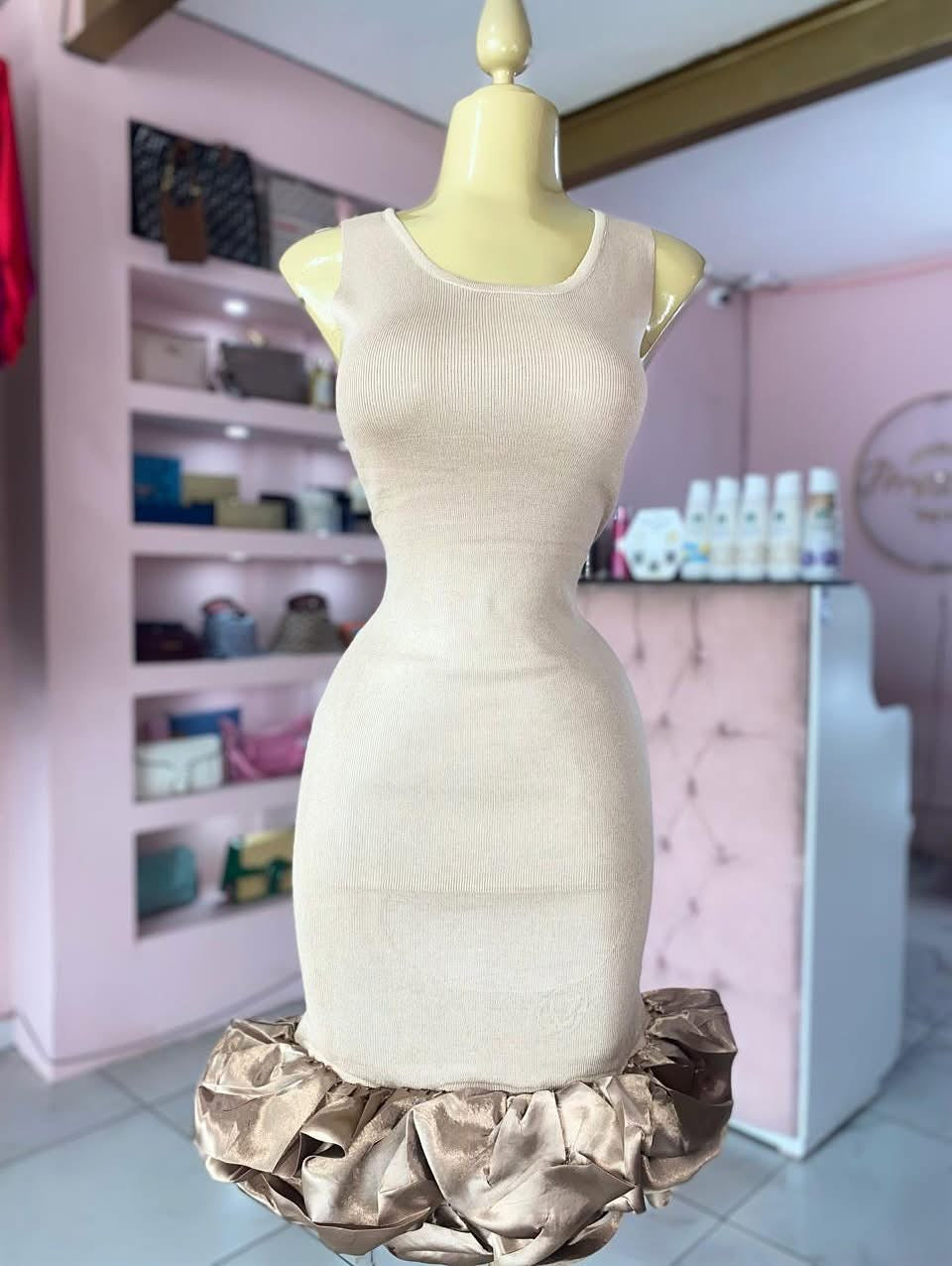 Vestido Luxury beige